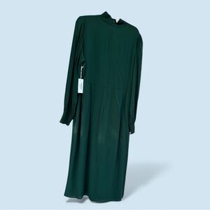 Reformation Aude Dress Size 18 NWT Green Midi Dress